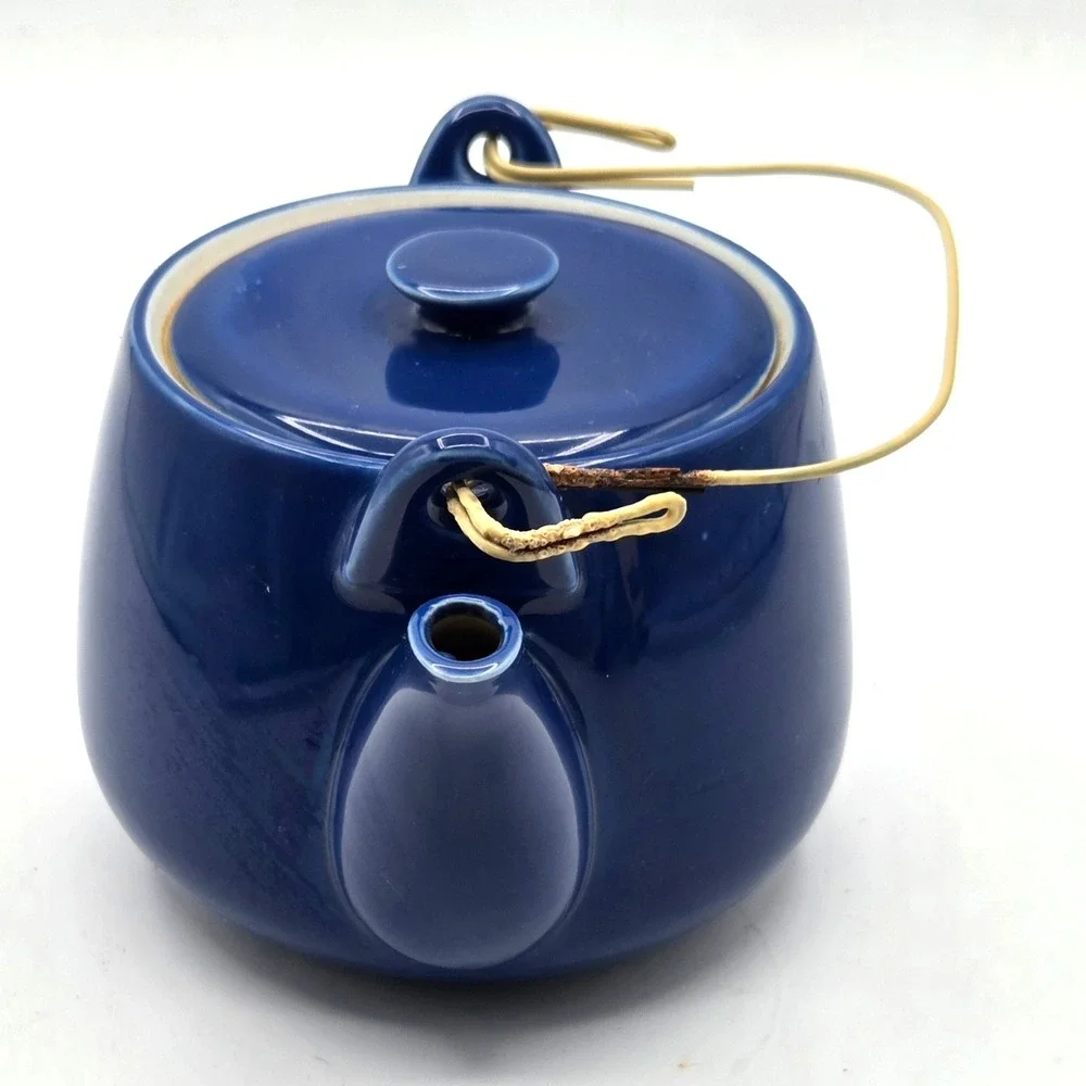 Cobalt‎ Blue Teapot with Matching 4 cups